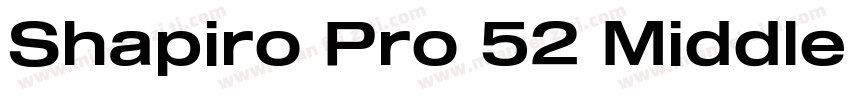 Shapiro Pro 52 Middle字体转换